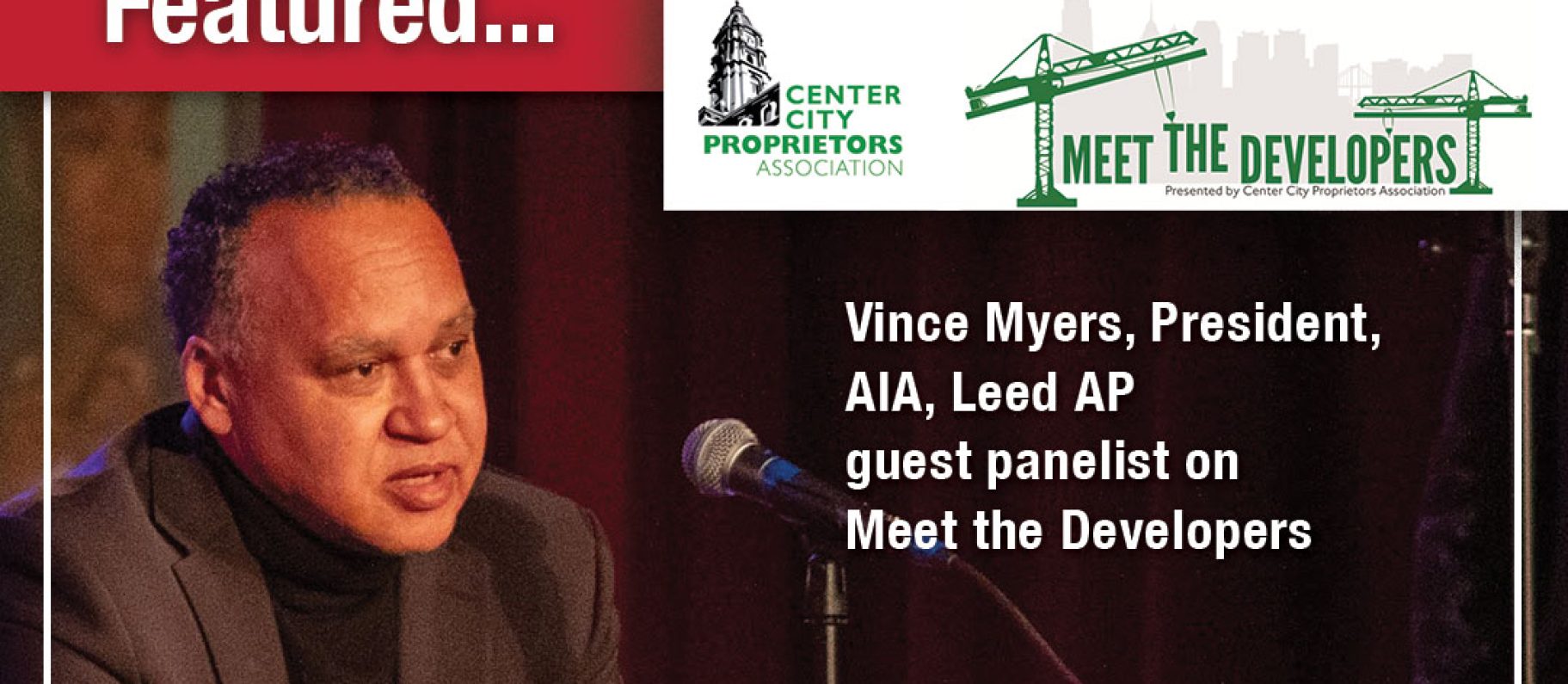 Vince Myers, DIG President, Panelist for CCPA Meet the Developers Series Image