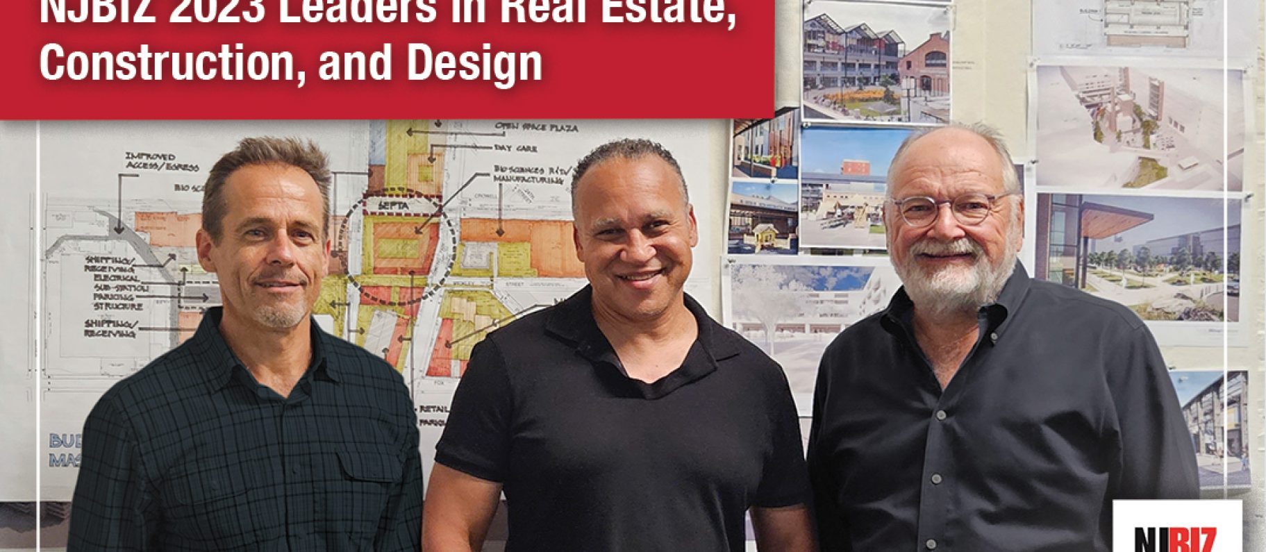 DIG’s Three Co-Founders Named to both NJBIZ 2023 Leaders in Real Estate and ROI-NJ’s Influencers in Construction and Design Image