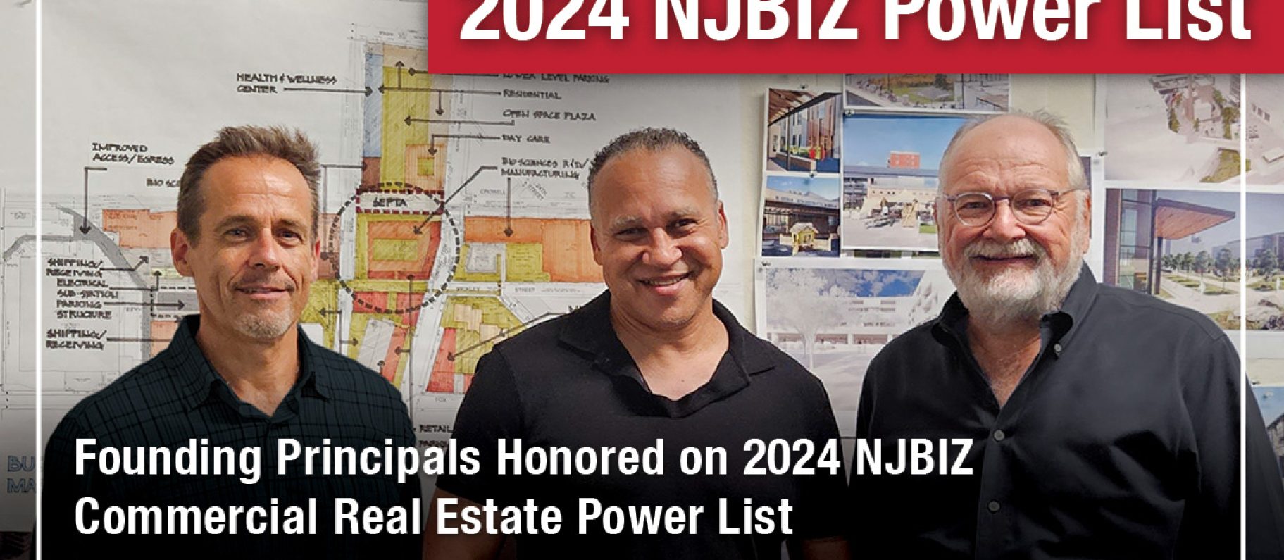 DIG Founding Principals Honored on 2024 NJBIZ Commercial Real Estate Power List Image