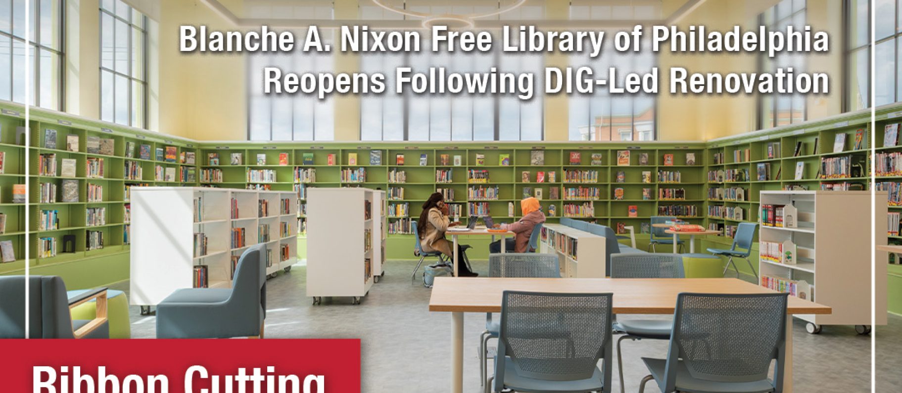 Blanche A. Nixon/Cobbs Creek Library of Philadelphia Reopens following DIG-Led Renovation Image