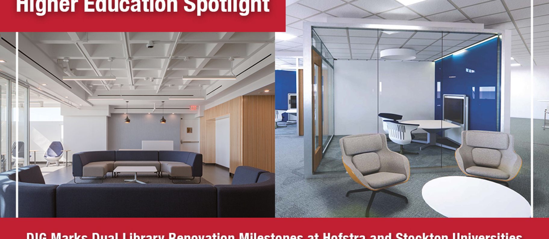 DIG Marks Dual Library Renovation Milestones at Hofstra and Stockton Universities Image
