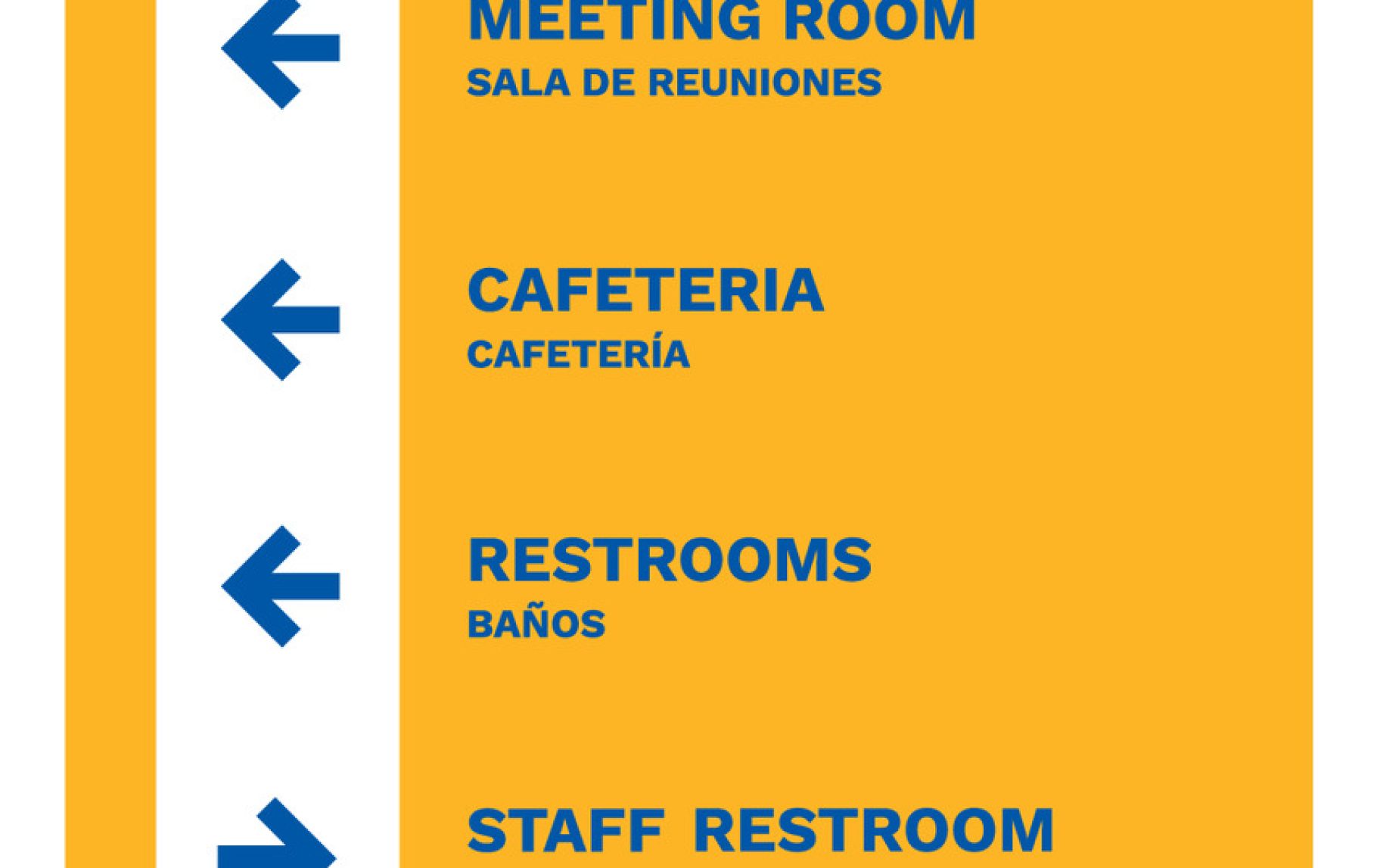 Primary Academy interior wayfinding signage